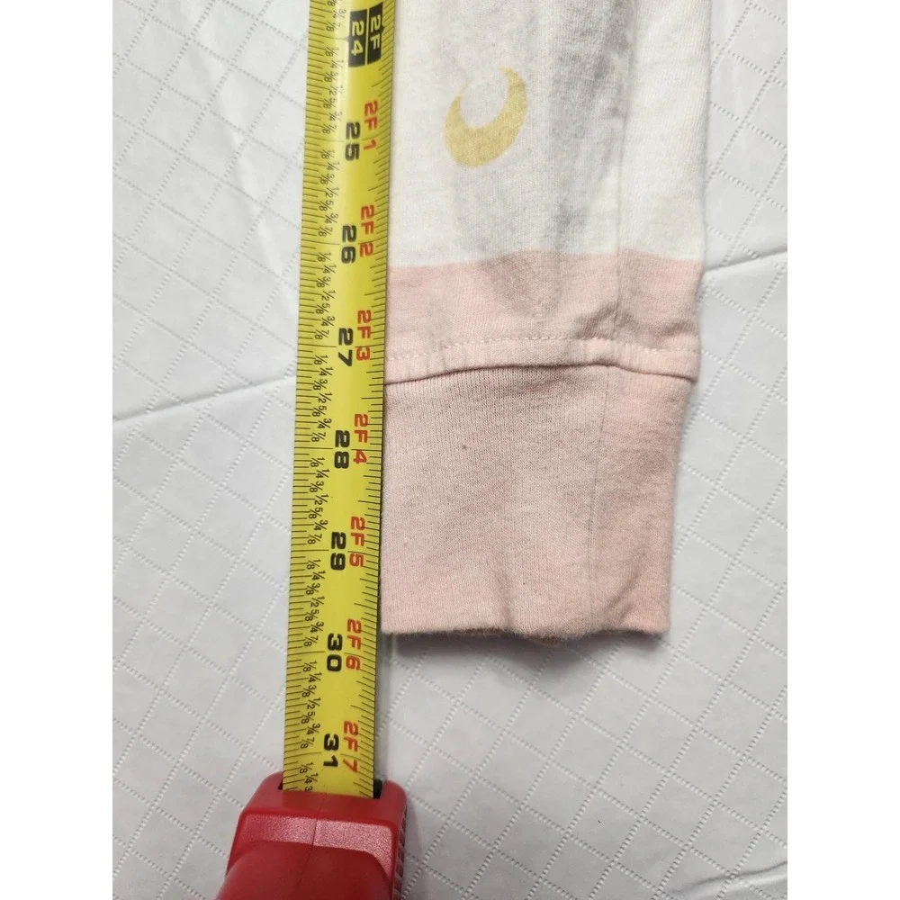 Sailor Moon Polo Shirt Womens XL Pink Stripe Long Sleeve BoxLunch Anime Cosplay